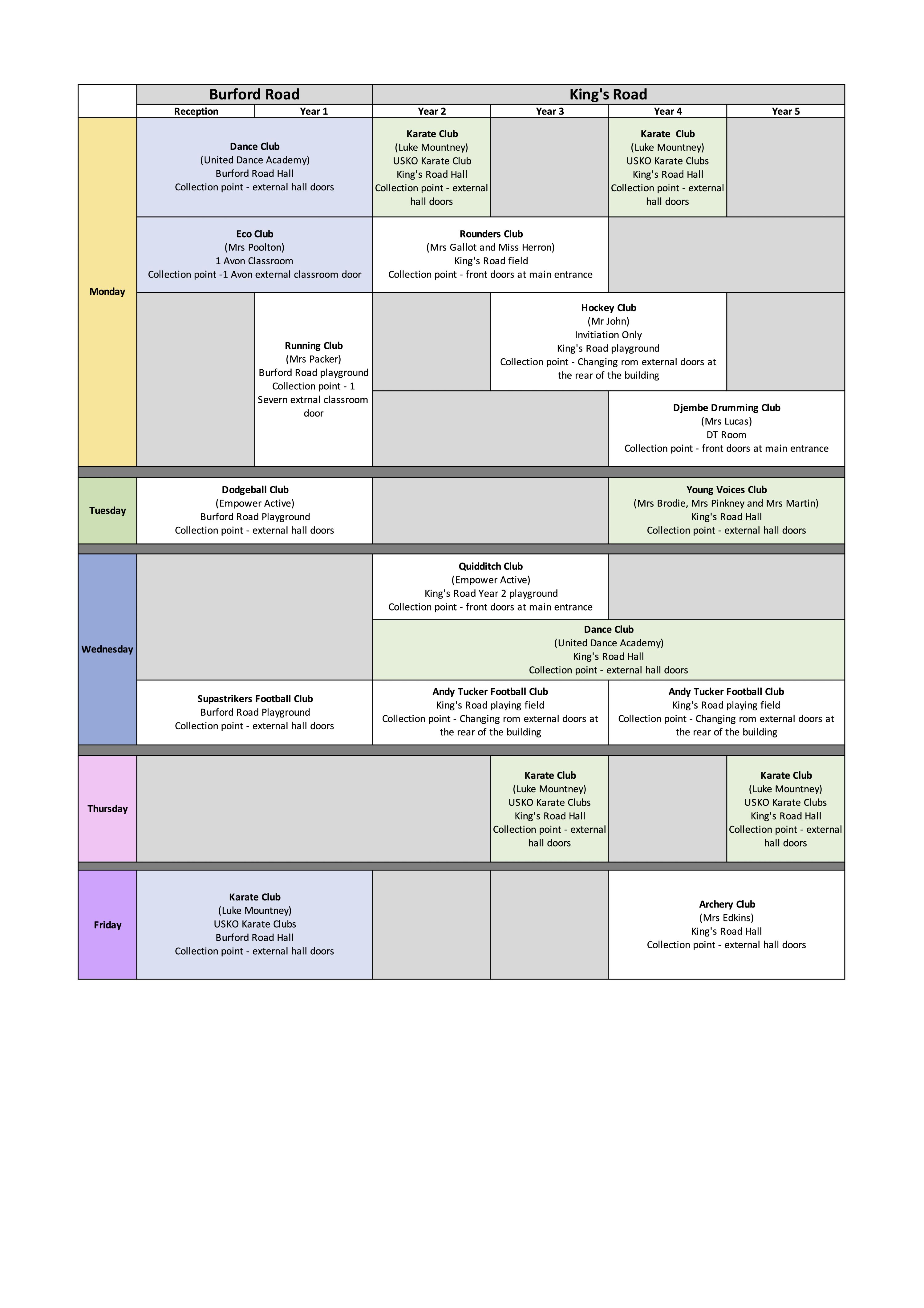 Bengeworth CE Academy - Clubs (Curriculum+)